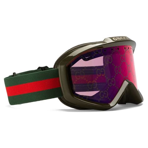 gucci ski goggles green|gucci mask sunglasses.